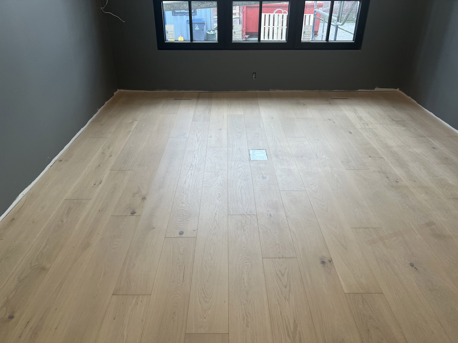 Perfectly laid wooden flooring on a sub floor